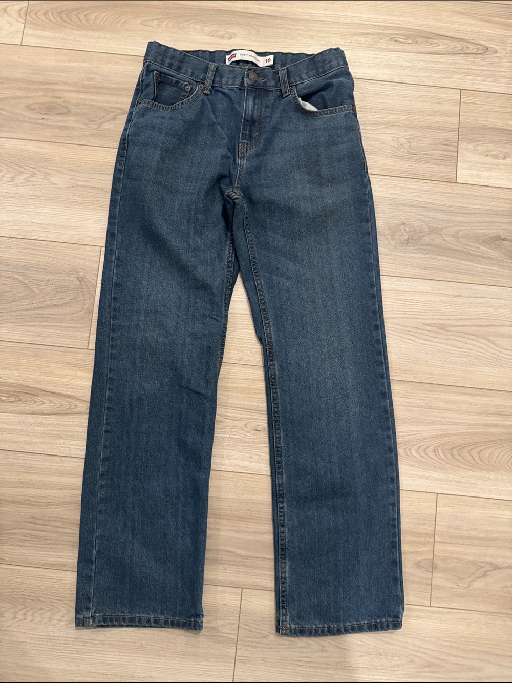 Levi's 505 Kids Dark Blue Straight-Leg Jeans